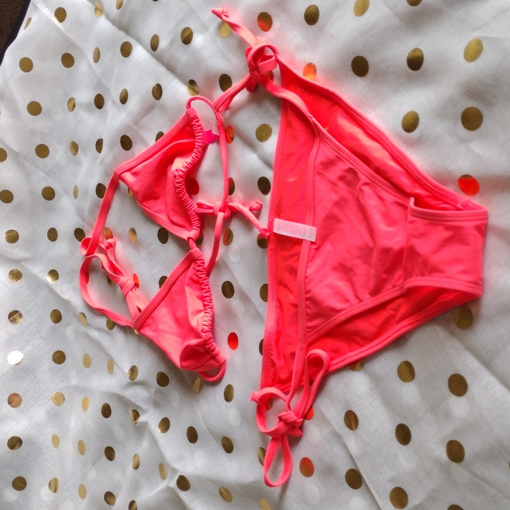 Victoria secret bikini, size small , Coral color,
